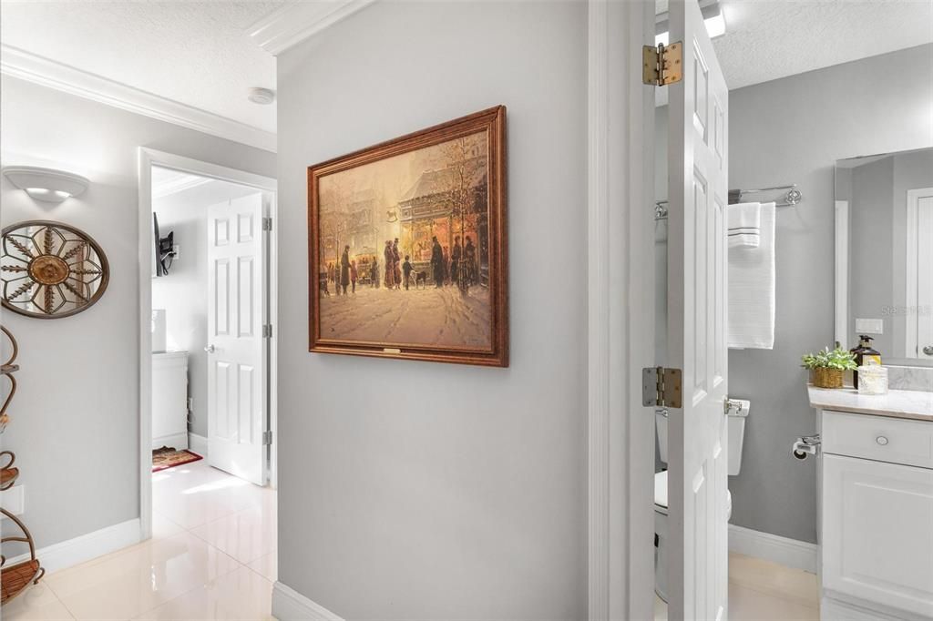 Hallway leading to Bedroom Two and Guest Bathroom