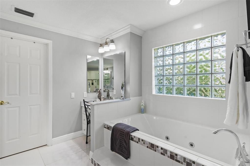 Primary Bathroom with a Separate Vanity Area