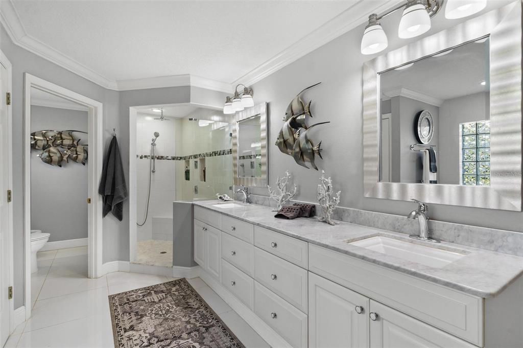 Primary Bathroom with Dual Sinks