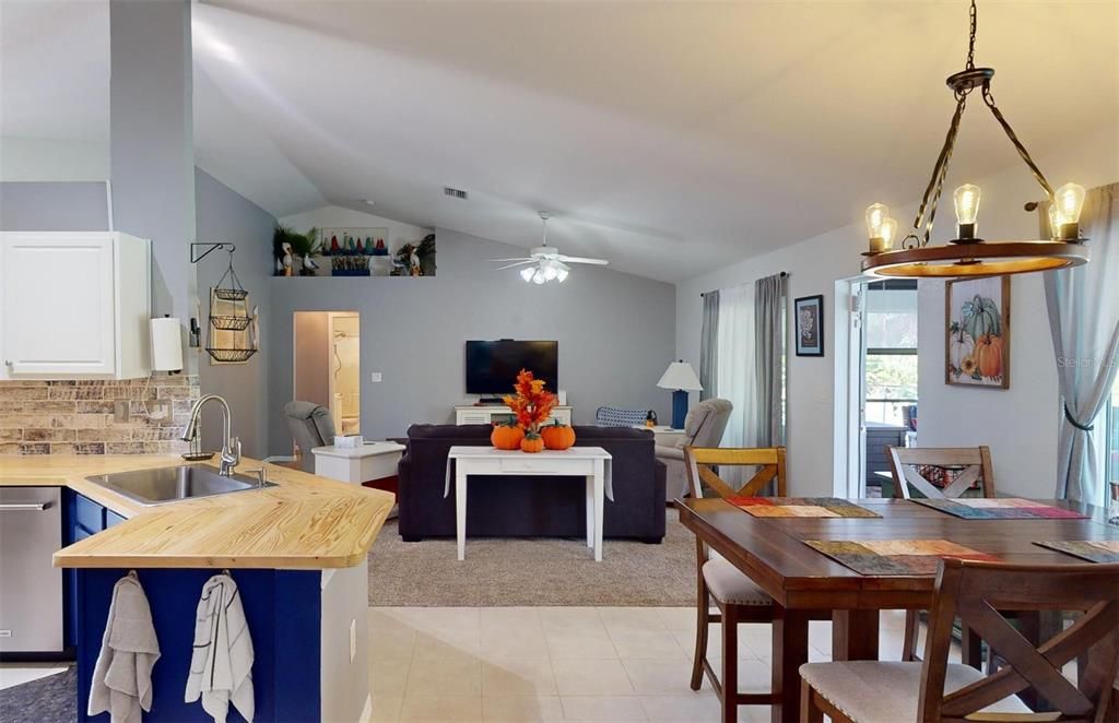 Dining looking into living room