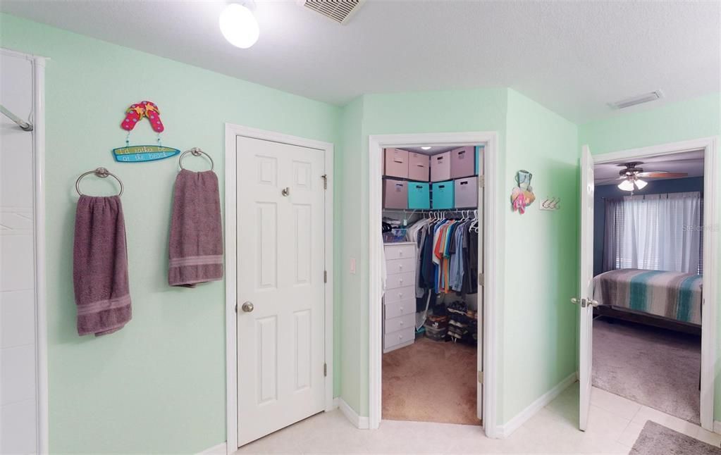 View into walk-in closet