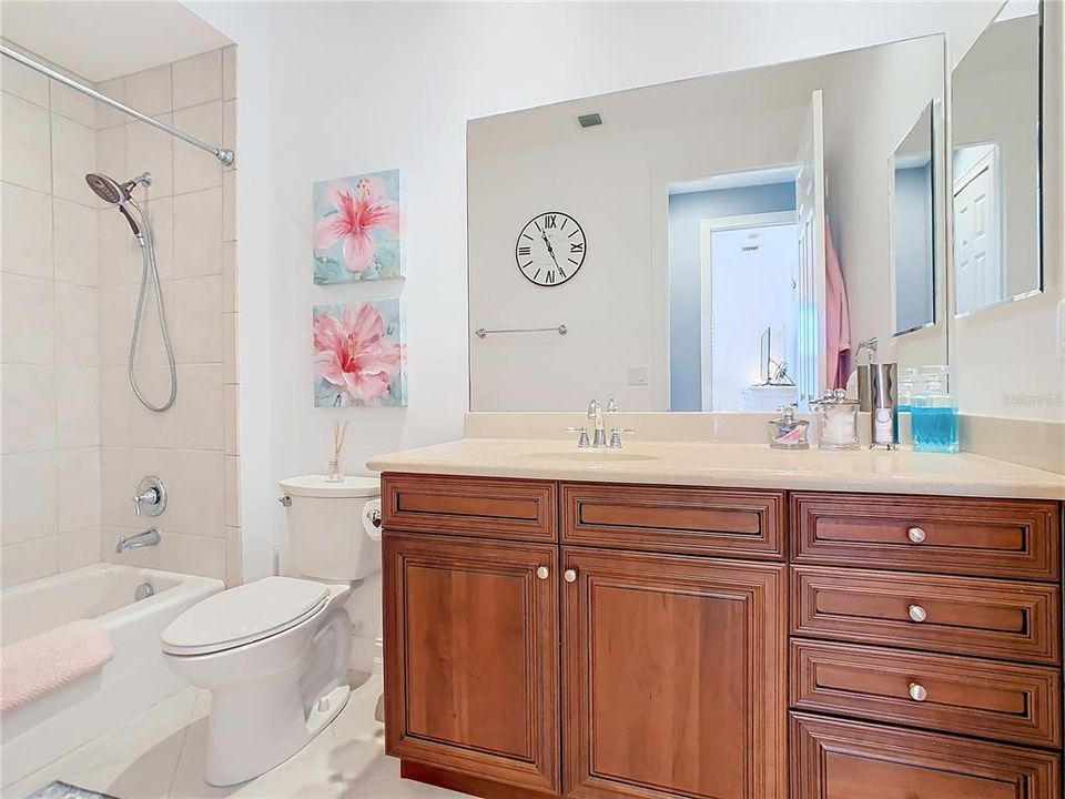 Secondary Bathroom with Oversized Vanity