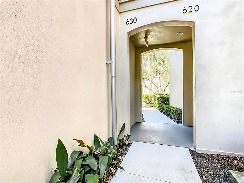 Secondary Building Entrance to Elevator and Stairs