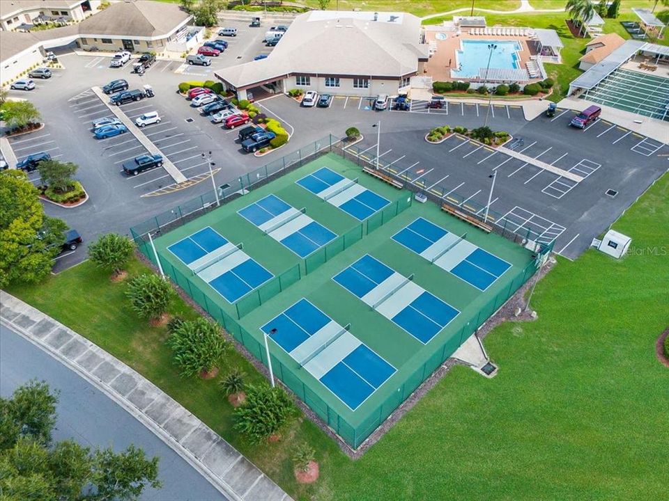 Pickleball courts. (Tennis courts are at the Recreation Center on the east side)