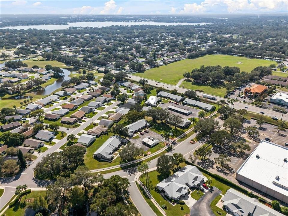 #15 is right under the white pin in the middle of the photo. Looking southwest past part of the golf course toward Lake Gibson.