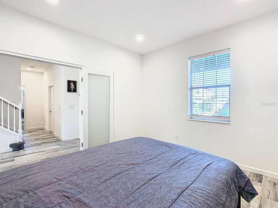 Den / Office with French doors