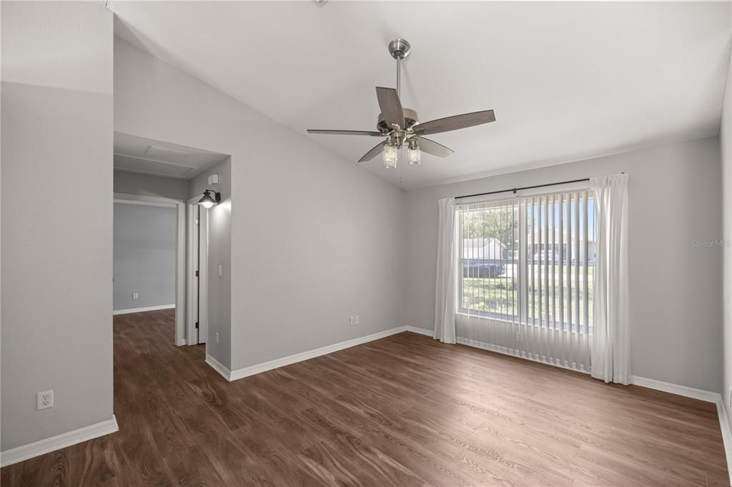 LIVING ROOM AND HALLWAY