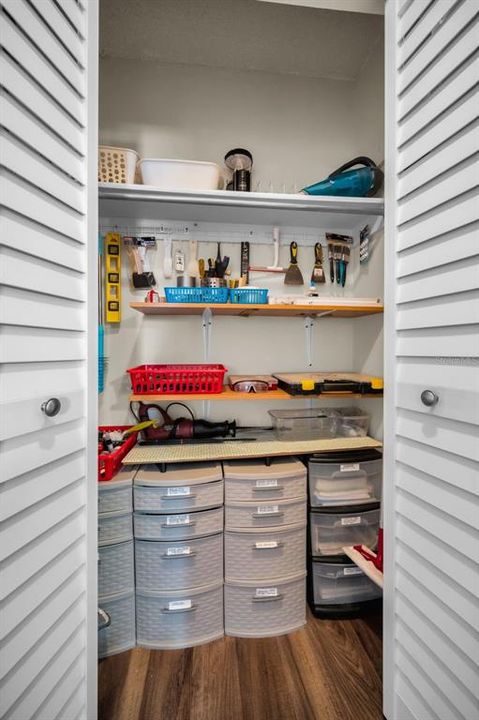 Hallway storage closet