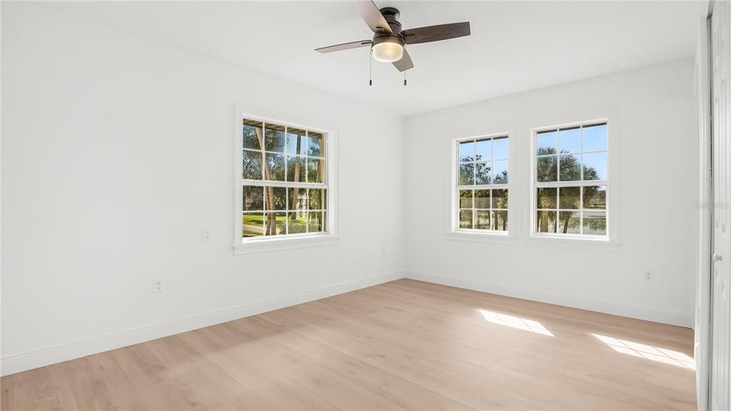 Primary bedroom with view of Lake Gracie! Also, fits a king size bed with 2 nightstands.