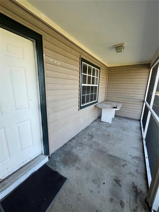 Screened front porch