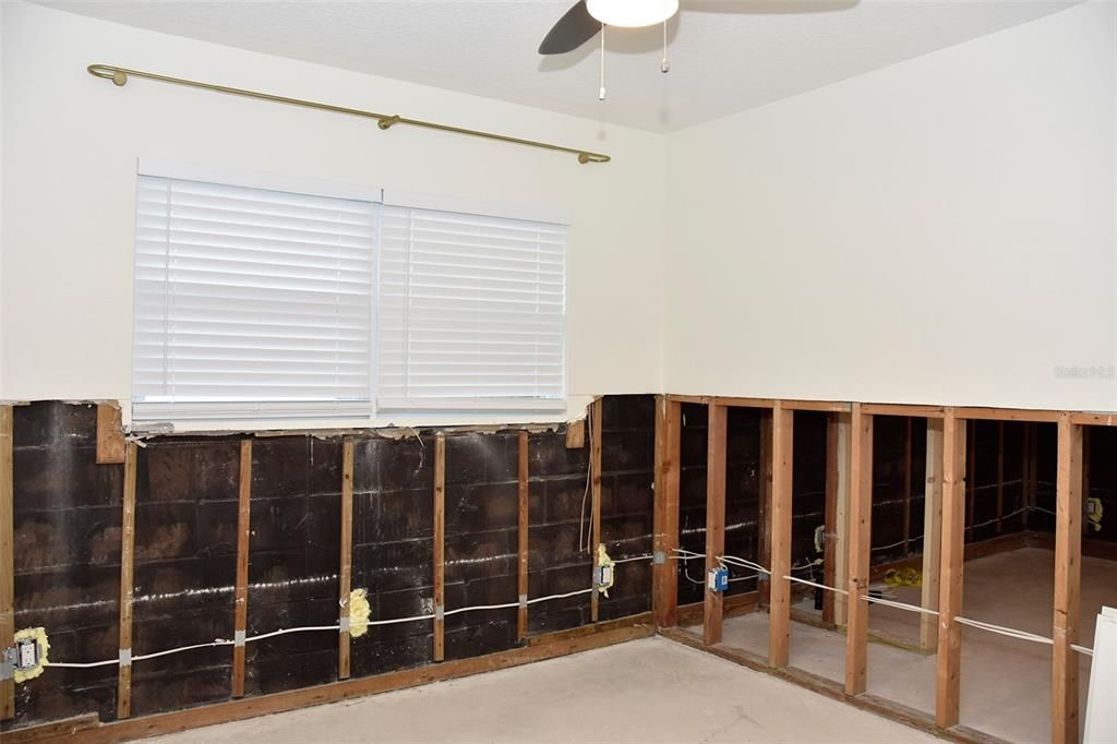 Bedroom 2. Current condition after mitigation of floodwater was done within 48 hours of the storm. 10/16