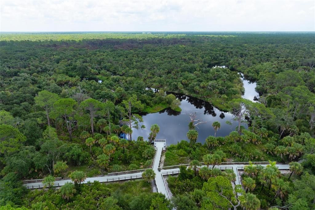 River Club boardwalk along the Myakka River