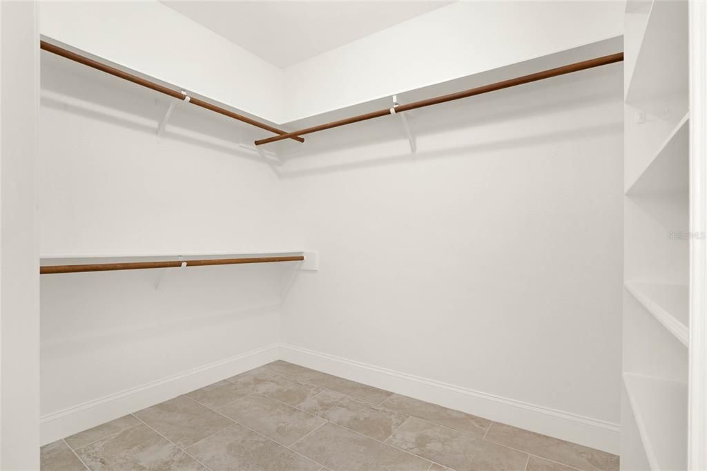 Primary walk-in closet