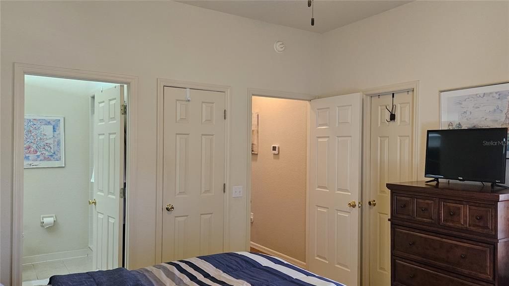 Primary Bedroom with Linen & Walk In Closet