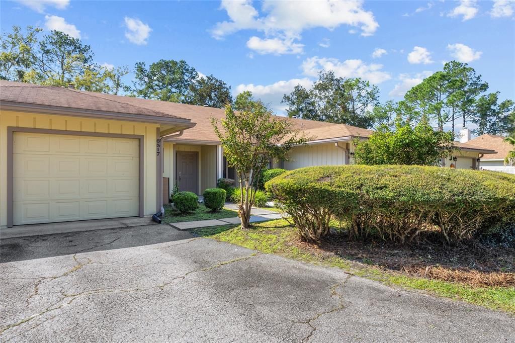 One Car Garage and Driveway