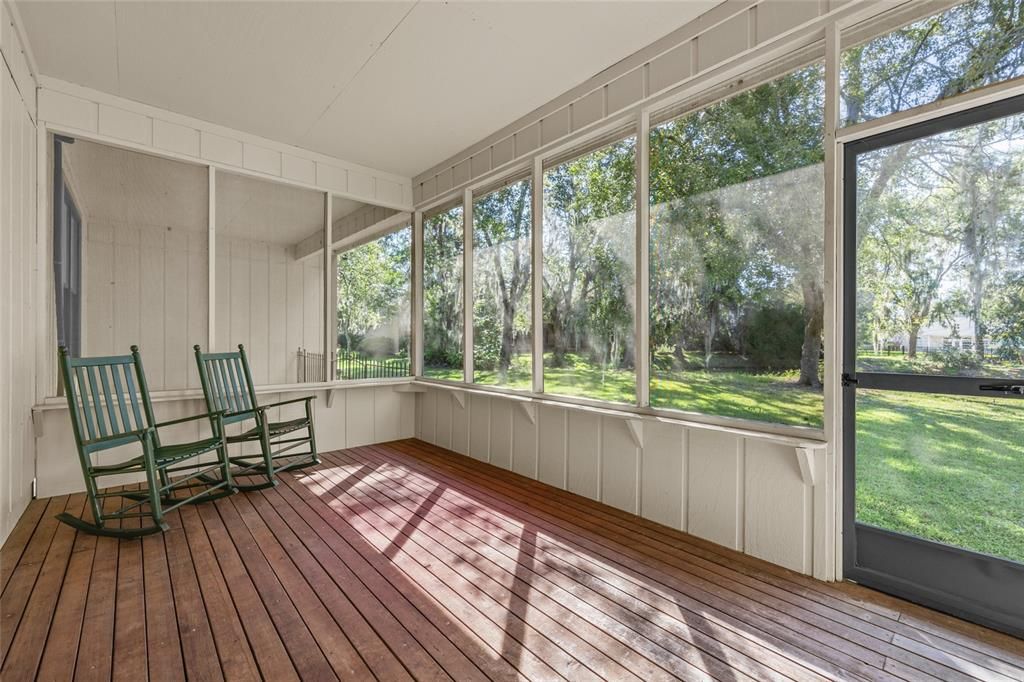 Screened In Back Porch