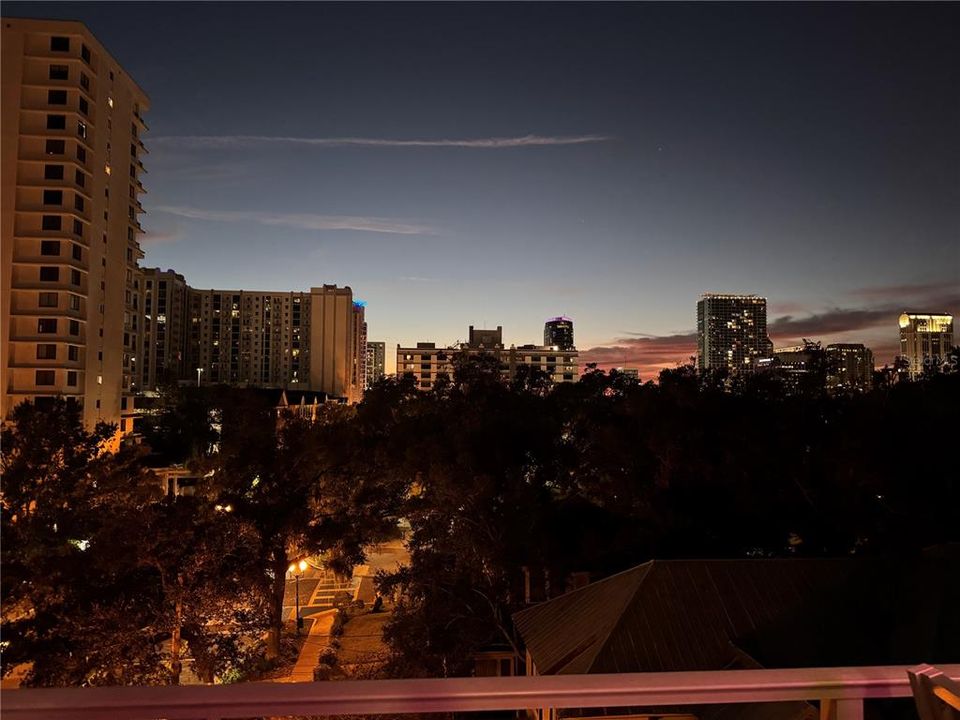 Night view from the balcony