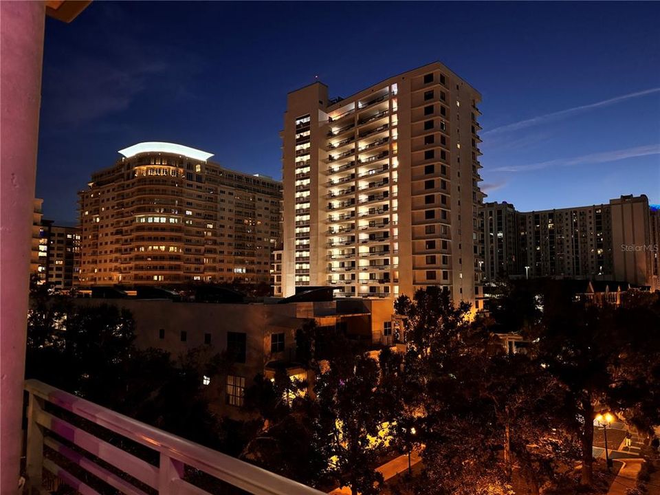 Night view from the balcony