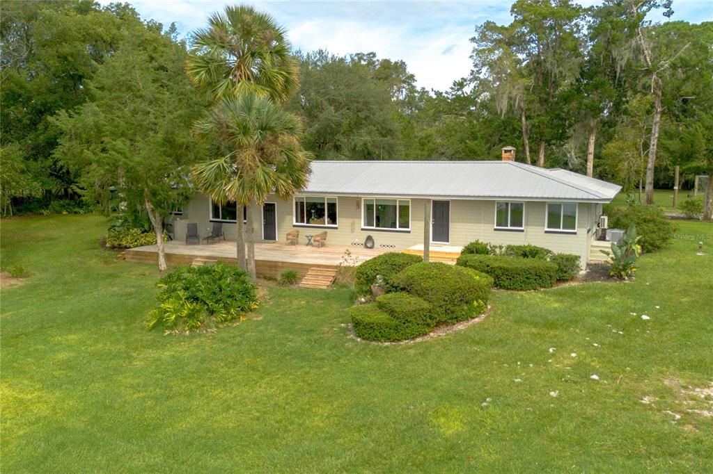 View of the back of the home