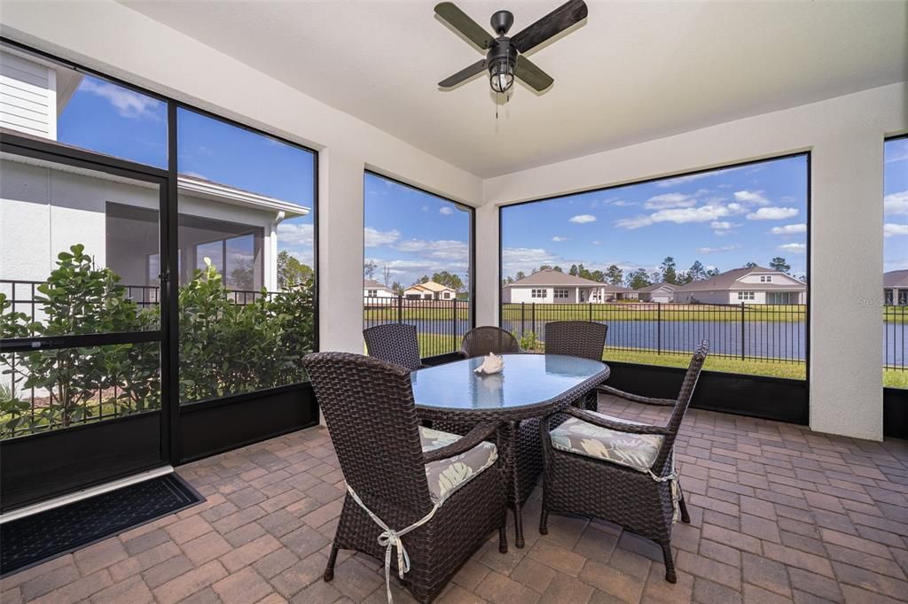 Screened Patio w/ Water View