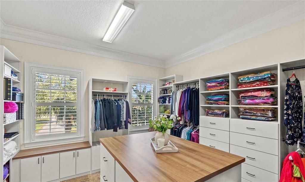 Primary walk-in closet