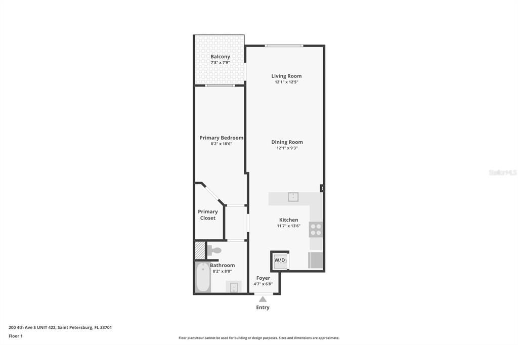 For Sale: $399,999 (1 beds, 1 baths, 743 Square Feet)