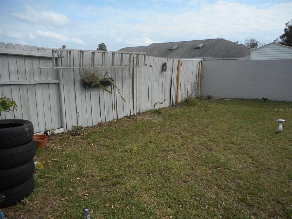 Fenced Yard