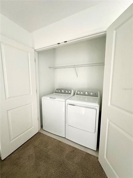 Laundry Closet, Washer and Dryer included