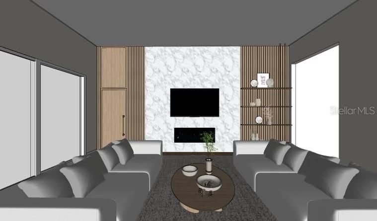 Interior rendering subject to change with finish selection