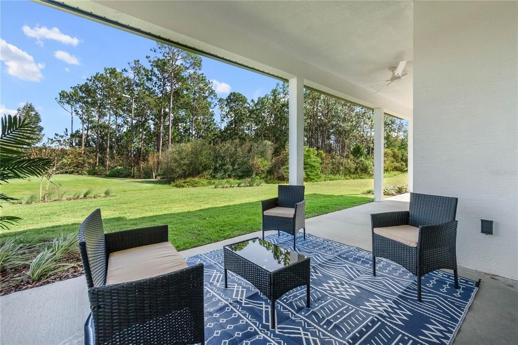 Deck with View to Backyard