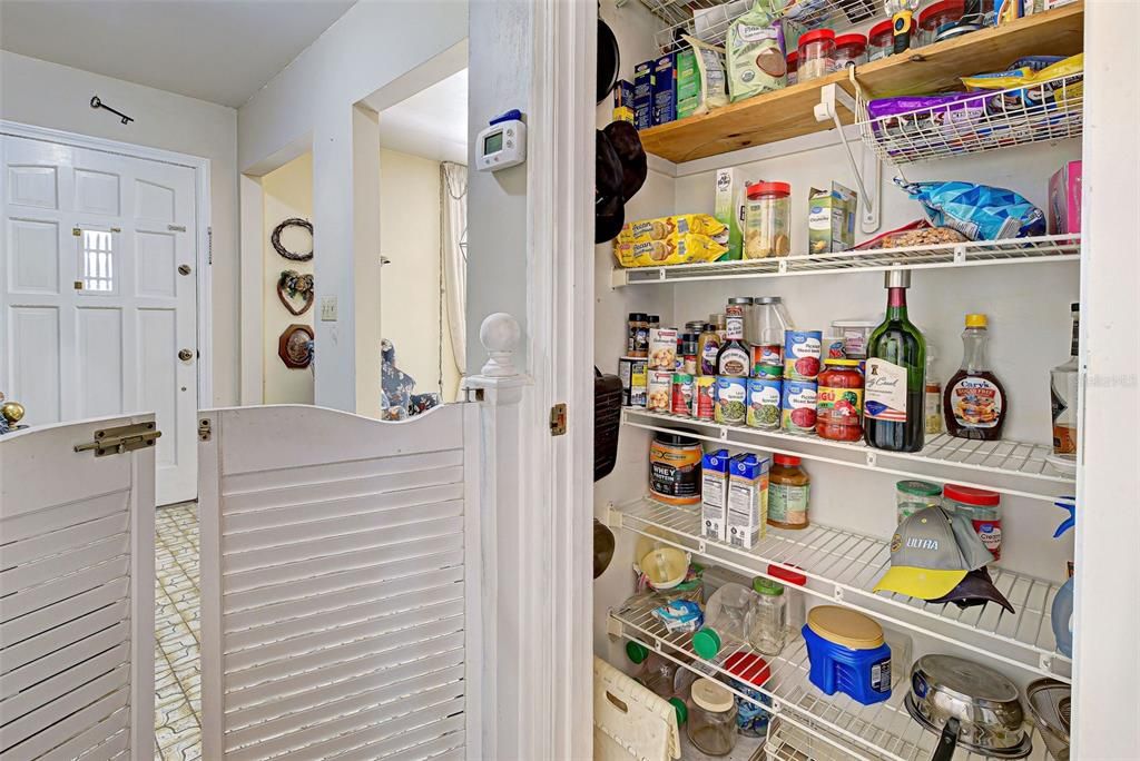 Large closet pantry!