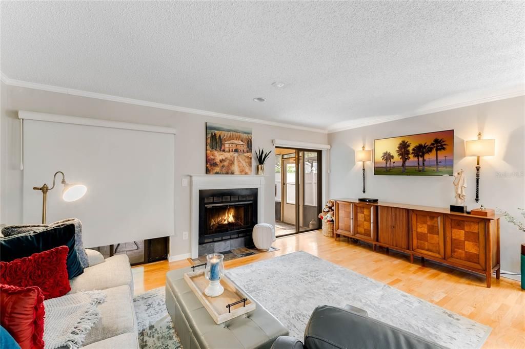 Living Room with fireplace