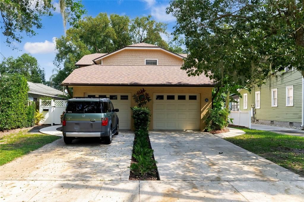 Two vehicle carport