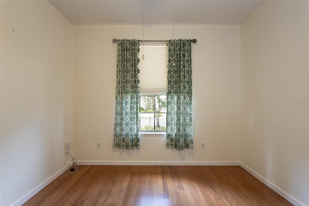 3rd Bedroom with hardwood floors