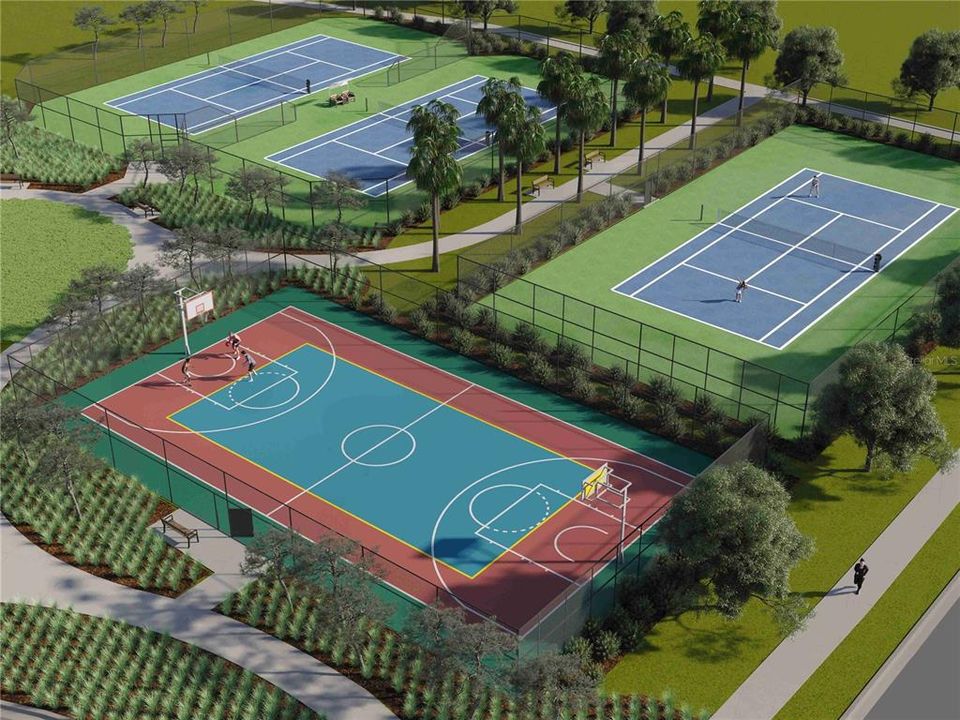 Rendering of Sport Courts -Coming Soon