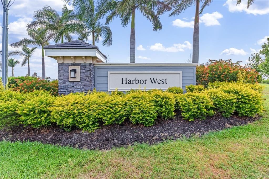 Gated Harbor West community