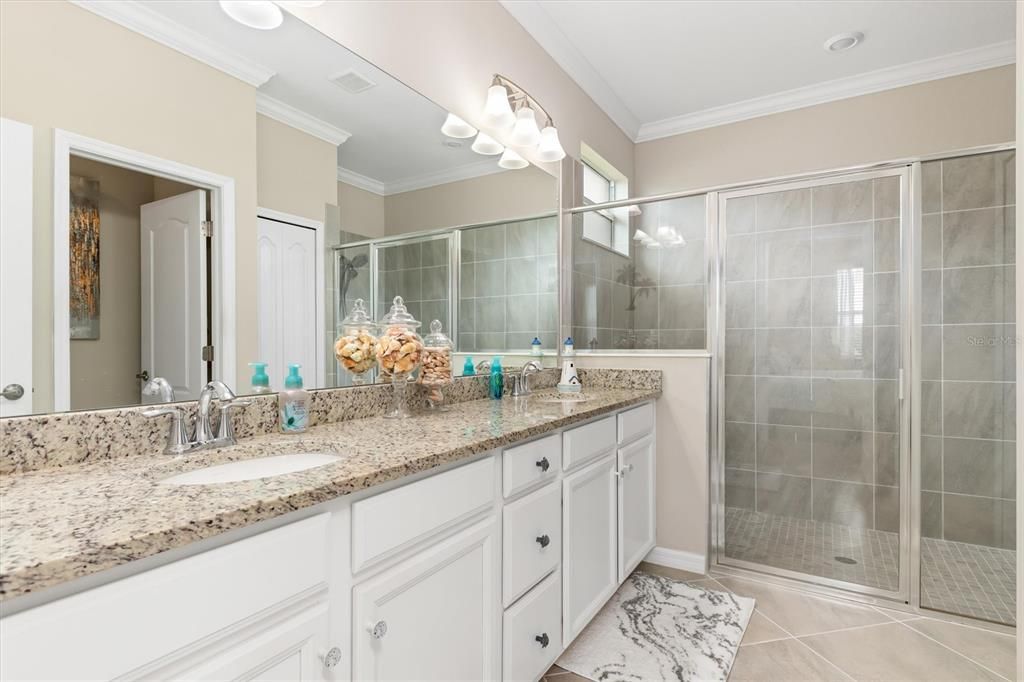 Spacious master bathroom.