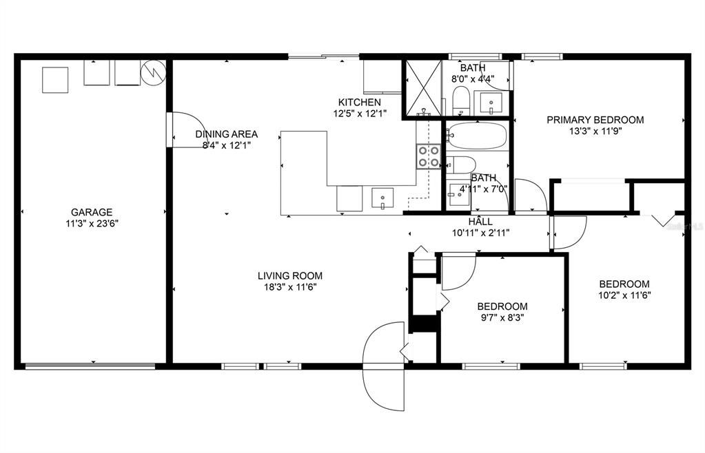 На продажу: $339,900 (3 спален, 2 ванн, 1050 Квадратных фут)