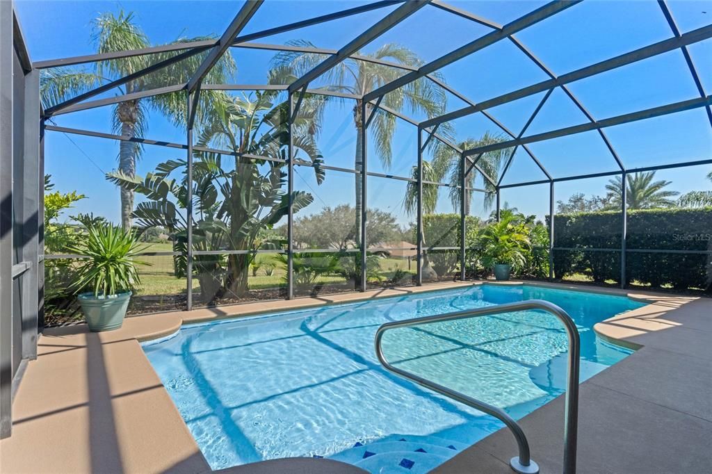 Screened-in lanai and pool