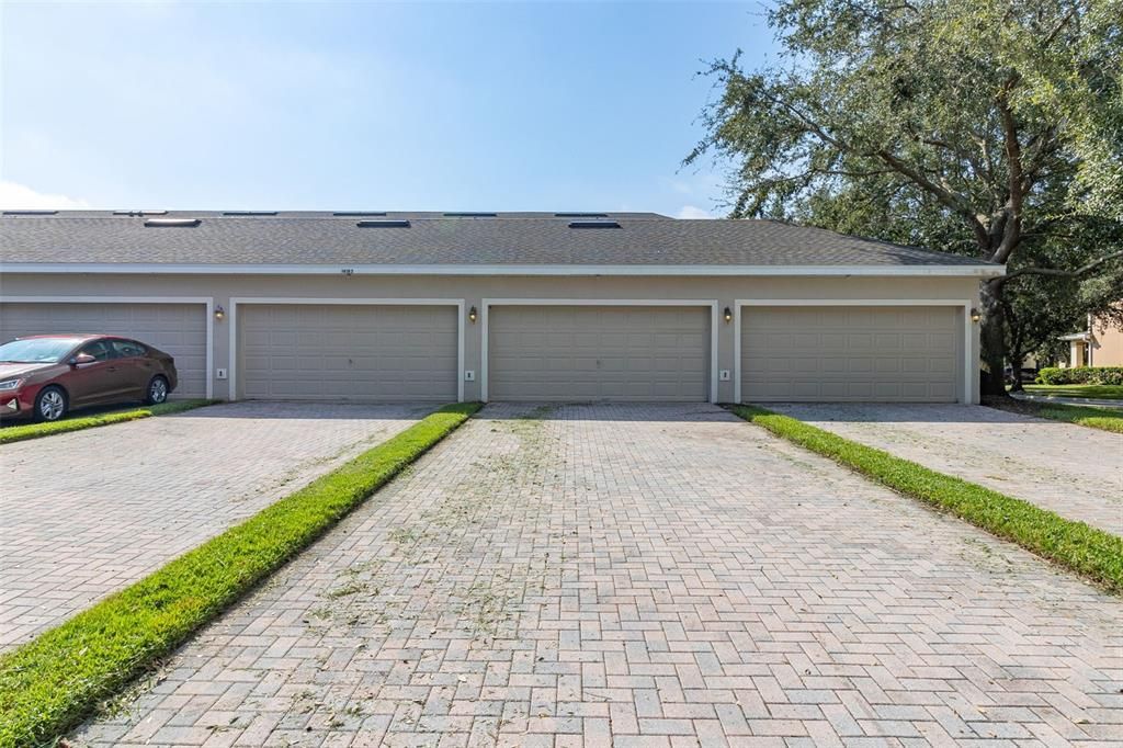 2 car garage and driveway