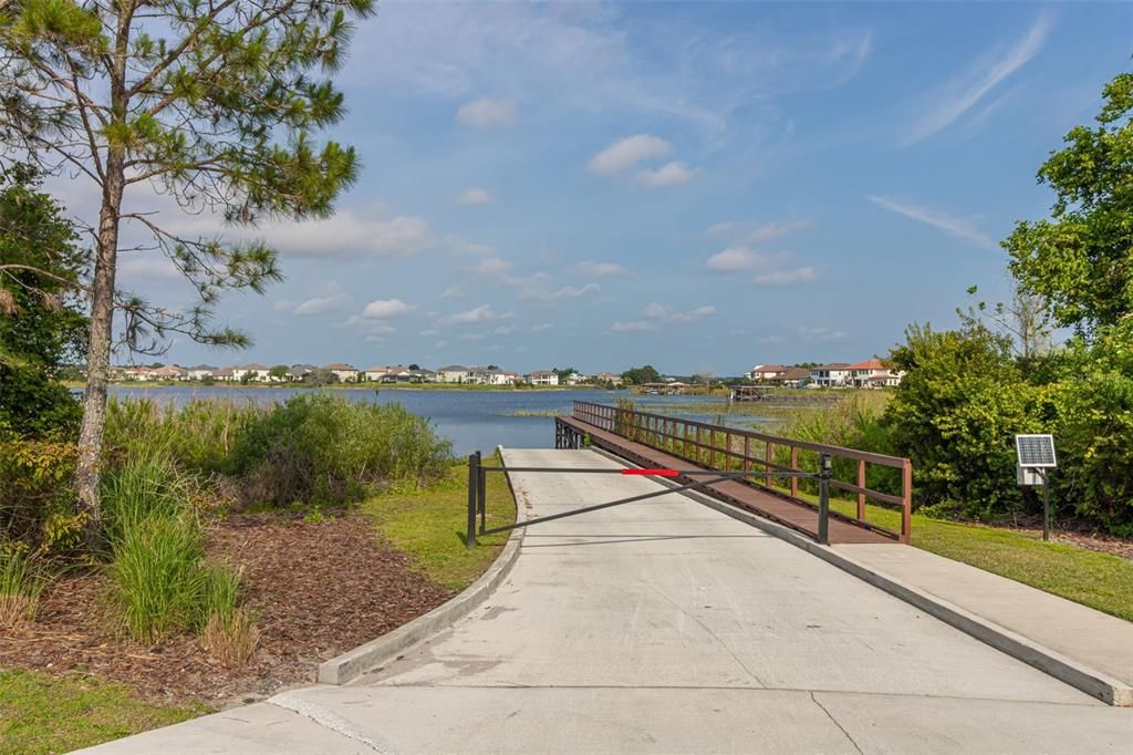 Community boat ramp