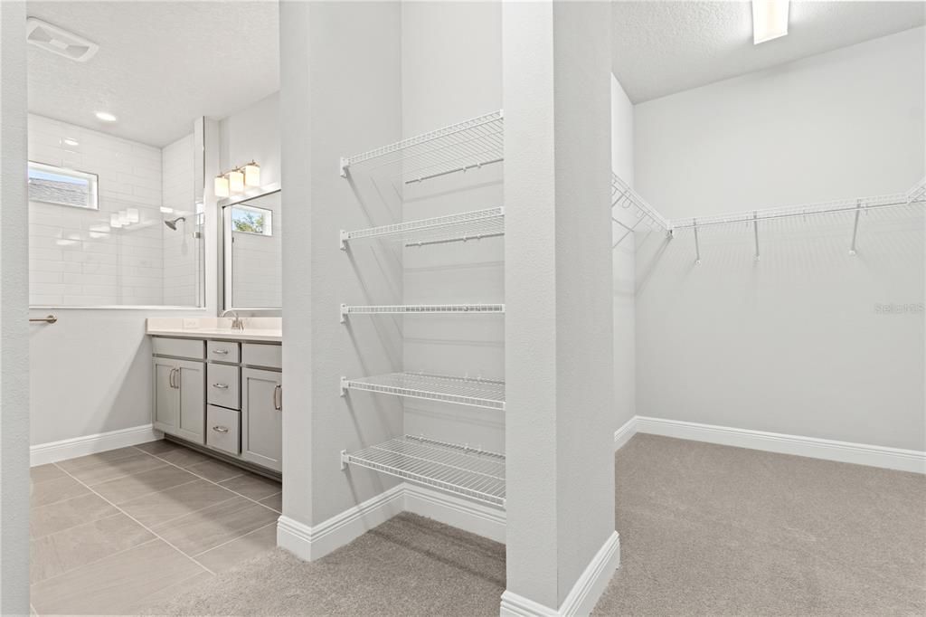 Primary Bathroom & Huge walk in closet