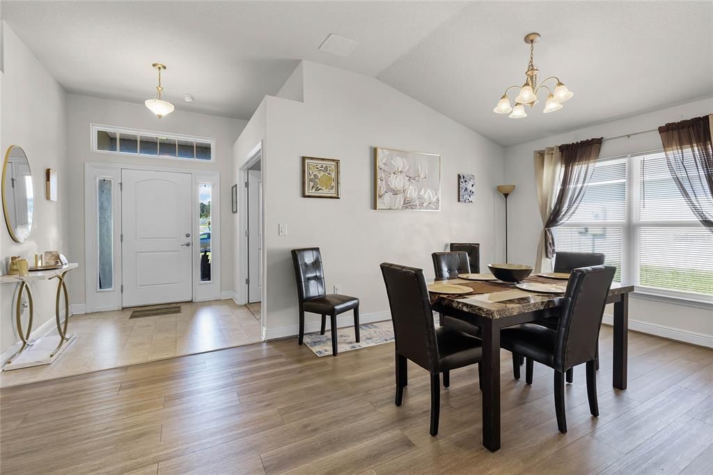 High Ceilings Foyer With Front Room Office