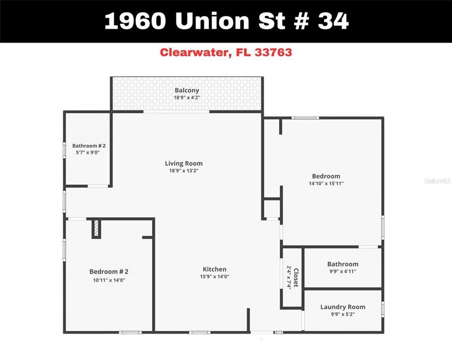 For Sale: $220,000 (2 beds, 2 baths, 1049 Square Feet)