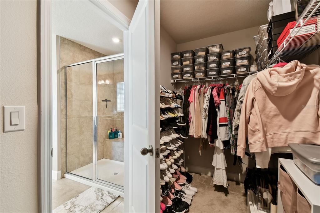 Owners suite walk in closets