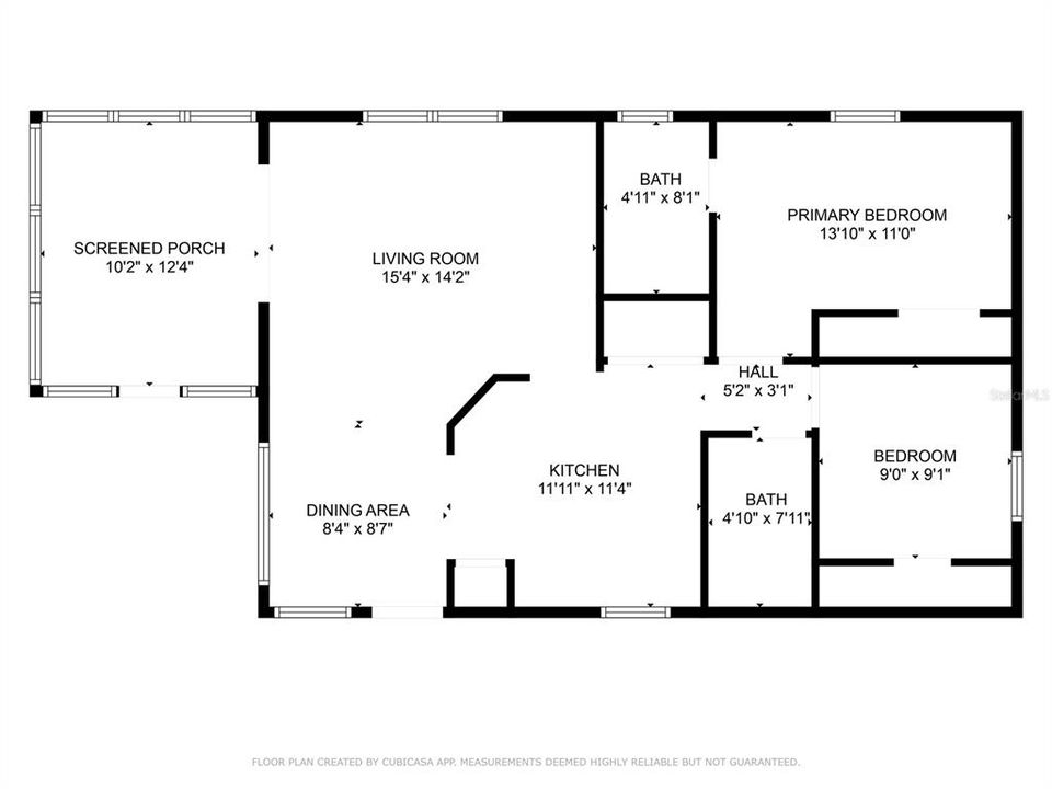 For Sale: $135,000 (2 beds, 2 baths, 864 Square Feet)