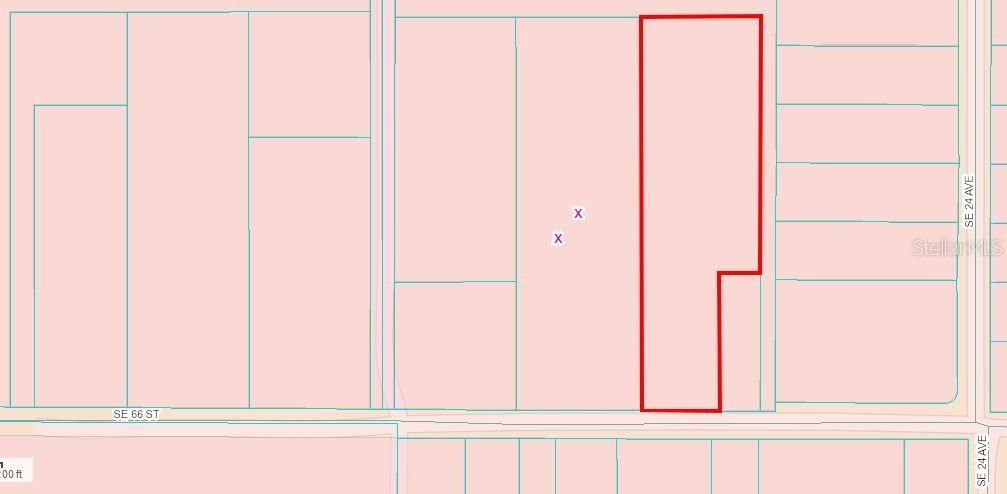 Lot Lines of Property and Flood Zone X