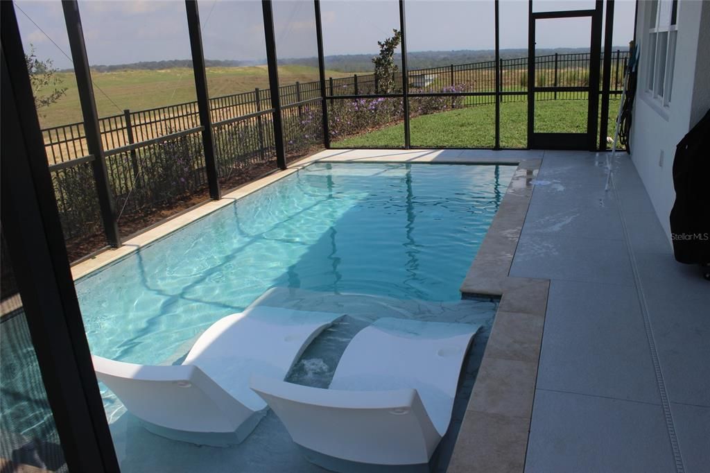 heated & chilled salt water custom pool