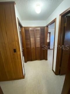 Linen closet in hallway