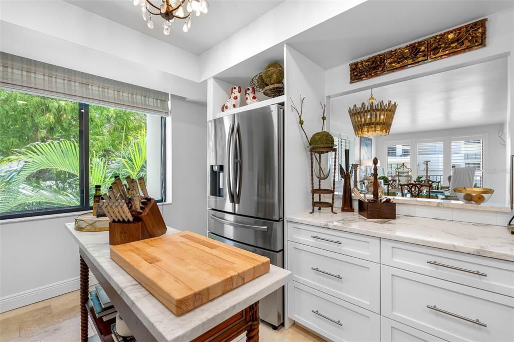 Central Kitchen with large picture window